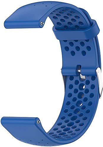 Correa de Reloj de Silicona Suave Compatible con Garmin Forerunner 158 / Forerunner 55, Repuesto Ideal (Pattern 7)