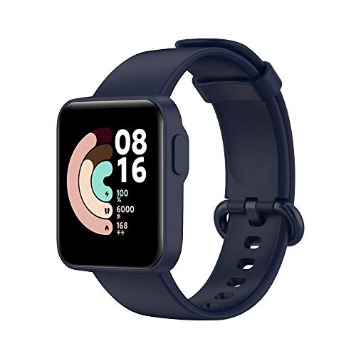 Correas de Reloj,Correa para Xiaomi Mi Watch Lite,Bandas Correa Repuesto,Flexible Silicona Reloj Recambio Ajustable Brazalete Watch Correa Repuesto para Xiaomi Mi Watch Lite/Redmi Watch (azul marino)