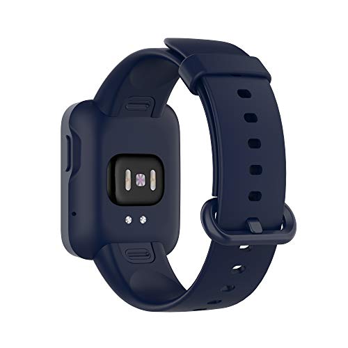 Correas de Reloj,Correa para Xiaomi Mi Watch Lite,Bandas Correa Repuesto,Flexible Silicona Reloj Recambio Ajustable Brazalete Watch Correa Repuesto para Xiaomi Mi Watch Lite/Redmi Watch (azul marino)