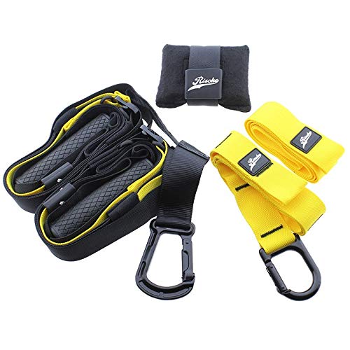 Correas de Suspensión Portátiles Trainer Pro | Entrenamiento De Suspensión con Correa Ajustable con Anclaje para Puerta Y Agarre En Goma Rígida | Entrenamiento de Resistencia | P3-3