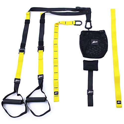 Correas de Suspensión Portátiles Trainer Pro | Entrenamiento De Suspensión con Correa Ajustable con Anclaje para Puerta Y Agarre En Goma Rígida | Entrenamiento de Resistencia | P3-3