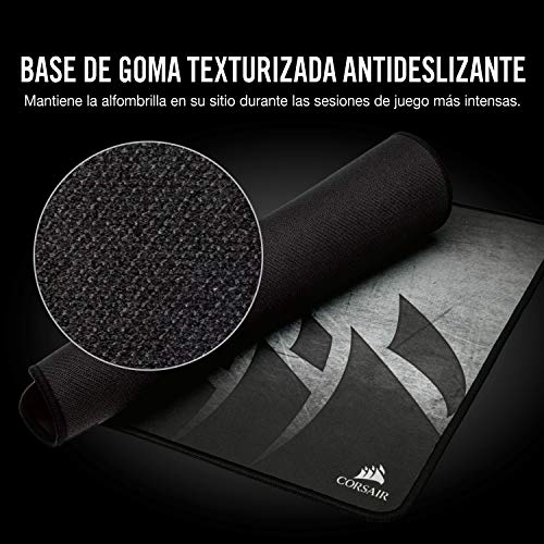 Corsair MM300 Alfombrilla de ratón para juego superficie paño antidezgaste, Tamaño Extendedido, Negro