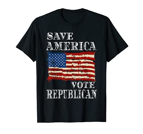 Cotización electoral de la bandera de Estados Unidos Patriótica Republicana 2020 Camiseta