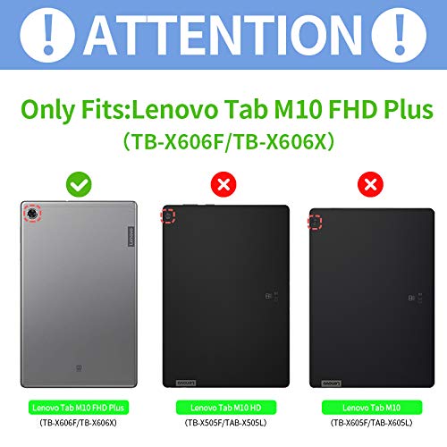 cradle HR Funda protectora para tablet Lenovo Tab M10 FHD Plus (TB-X606F) de 10,3 pulgadas, EVA ligera y a prueba de golpes, color negro