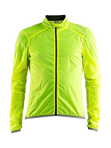 Craft Chaqueta impermeable ligera para hombre y ciclismo para entrenamiento al aire libre, Hombre, Chaqueta, 1906086-851999-4, amarillo, S