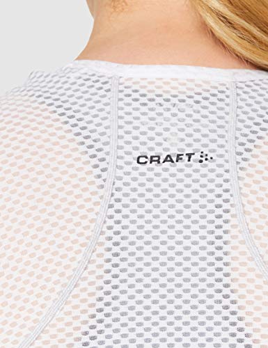 Craft Cool Mesh Camiseta Interior, Mujer, White, S