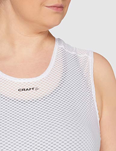 Craft Cool Mesh Camiseta Interior, Mujer, White, S