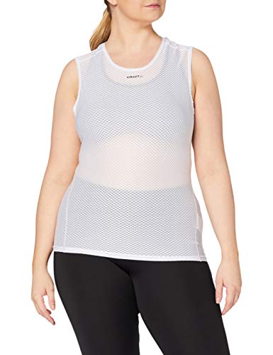 Craft Cool Mesh Camiseta Interior, Mujer, White, S