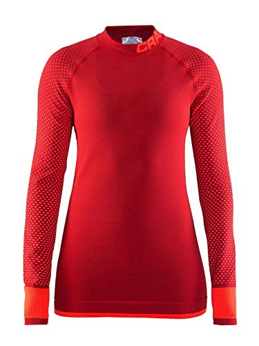 Craft Mujer Cálida inten sitiy CN LS W Poppy/Panic L Base Layer, Poppy/Sprint, L