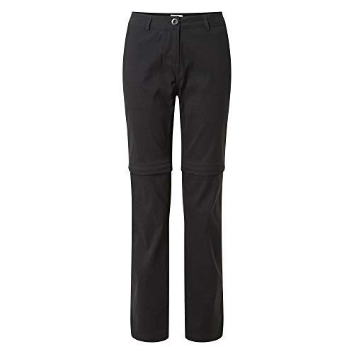 Craghoppers Kiwi Pro Conv TRS Pantalones, Negro, 18 para Mujer