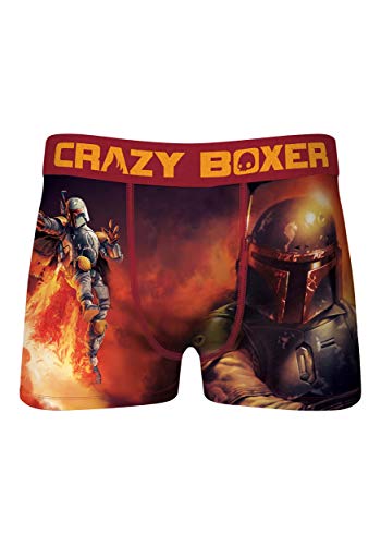 Crazy Boxer Boba Fett Boxer Briefs for Men Large