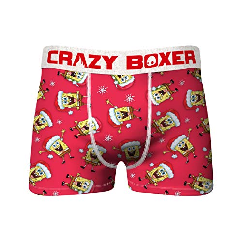 Crazy Boxers Bob Esponja Squarepants & Patrick Holiday 2 Paquetes de ropa interior Boxer Calzoncillos