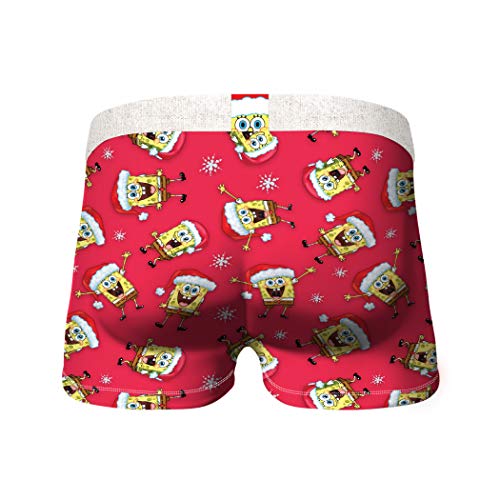 Crazy Boxers Bob Esponja Squarepants & Patrick Holiday 2 Paquetes de ropa interior Boxer Calzoncillos