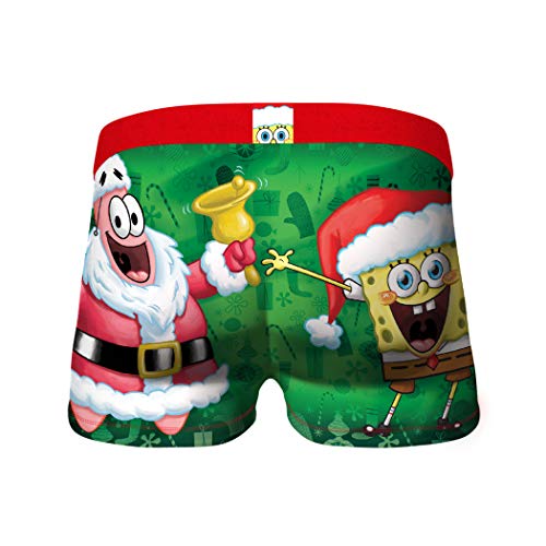 Crazy Boxers Bob Esponja Squarepants & Patrick Holiday 2 Paquetes de ropa interior Boxer Calzoncillos