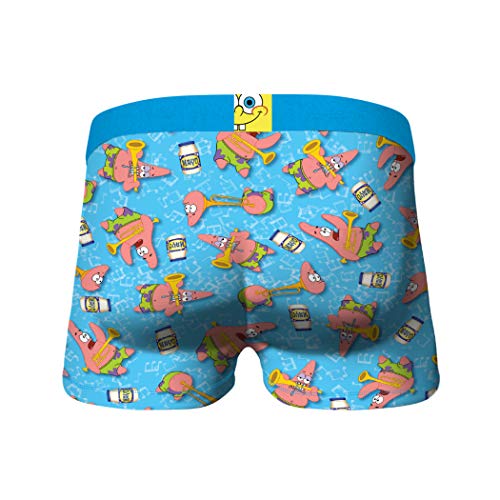 CRAZYBOXER Crazy Boxers - Calzoncillos tipo bóxer para hombre, talla XL, diseño de Bob Esponja