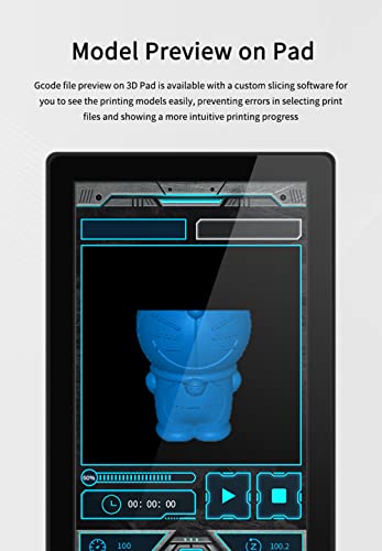 Creality 3D Pad Impresora 3D Pantalla de visualización HD Actualización Efecto de textura animal Control táctil Pantalla LCD de 5 pulgadas para Ender3 / Ender3 V2 / Ender5 / CR-10 (PAD)