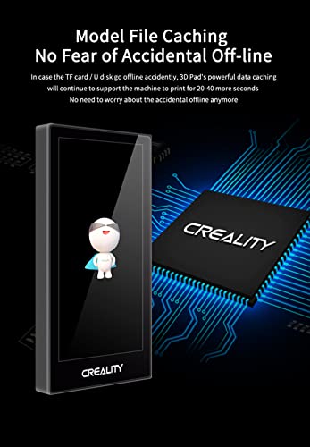 Creality 3D Pad Impresora 3D Pantalla de visualización HD Actualización Efecto de textura animal Control táctil Pantalla LCD de 5 pulgadas para Ender3 / Ender3 V2 / Ender5 / CR-10 (PAD)