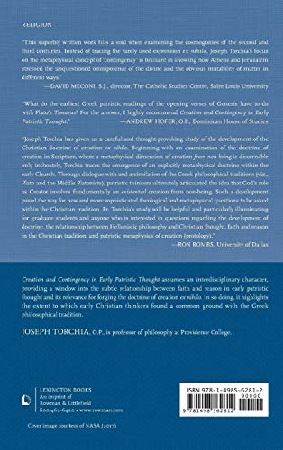 Creation and Contingency in Early Patristic Thought: The Beginning of All Things