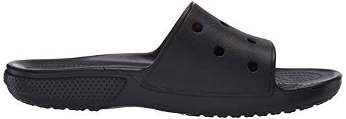 Crocs Classic Crocs Slide Unisex Adulta Zuecos, Negro (Black), 43/44 EU