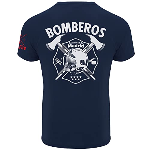 CrossFire Camiseta de Bombero Técnica de la Comunidad de Madrid de Hombre (M)