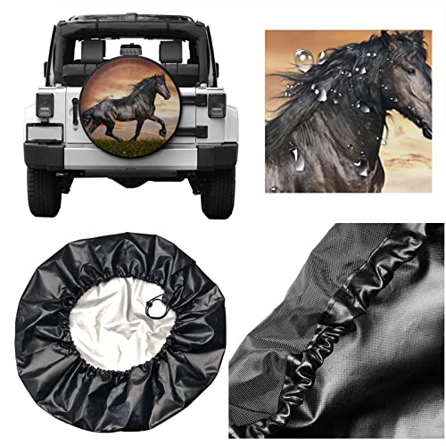 Cubiertas de rueda de repuesto para caballos 3D, universal, para remolques, vehículos utilitarios, accesorios de 15 pulgadas