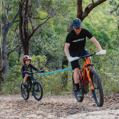 Cuerda de Remolque MTB para Niños - Cuerda Elástica para Bicicletas de Niño para Tirar desde Atrás | Facilita Subir Montañas | Paseos Familiares Más Grandes | Amortiguación | Capacidad de carga 500lb