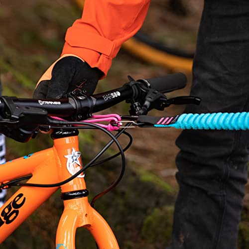 Cuerda de Remolque MTB para Niños - Cuerda Elástica para Bicicletas de Niño para Tirar desde Atrás | Facilita Subir Montañas | Paseos Familiares Más Grandes | Amortiguación | Capacidad de carga 500lb
