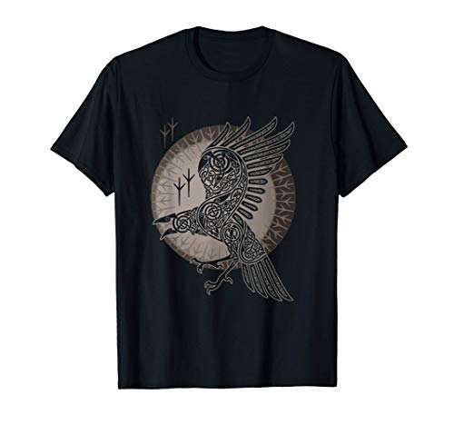 Cuervo Viktory o Valhalla Norse Rune Pagan Camiseta odin Camiseta