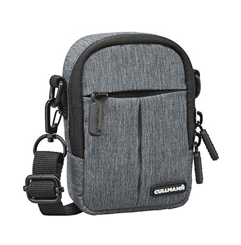 CULLMANN - 90225 - Malaga Compact 300 Bolsa para cámaras compactas, Gris - Dimensiones Interiores: 70x110x40mm - Repelente al Agua Gracias al Revestimiento de poliéster 450D Rip-Stop PU