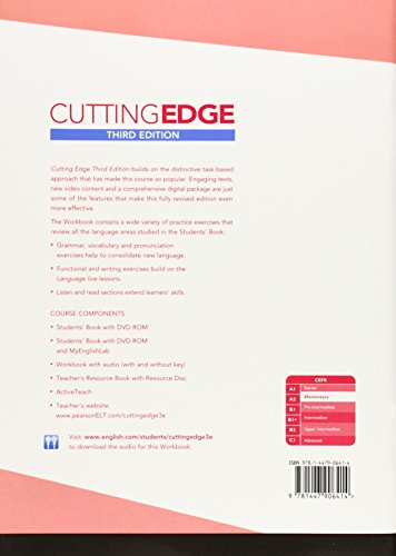 Cutting Edge 3rd Edition Elementary Workbook with Key