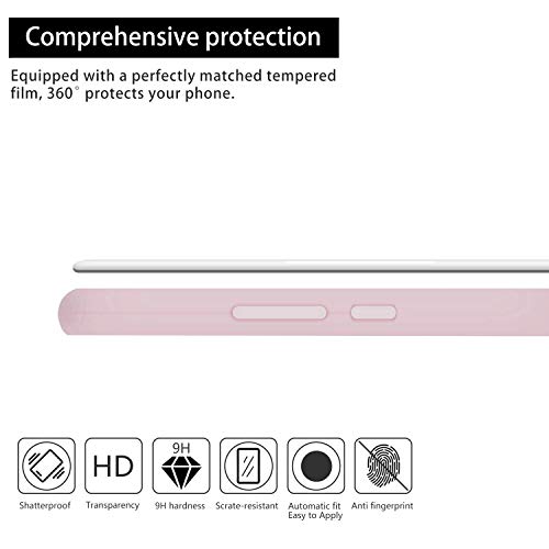 cuzz Funda para Huawei Y5 2018/Y5 Prime 2018/Honor 7S+{Protector de Pantalla de Vidrio Templado} Carcasa Silicona Suave Gel Rasguño y Resistente Teléfono Móvil Cover-Rosa