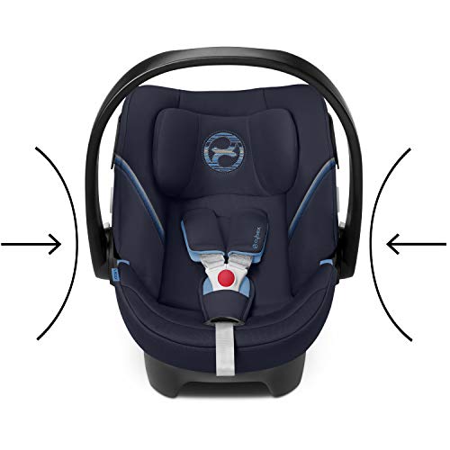 CYBEX Gold Portabebé Aton 5, En contra de la marcha, Incluye reductor para recién nacido, Desde el nacimiento hasta aproximativamente 18 meses, Máximum 13 kg, Deep Black