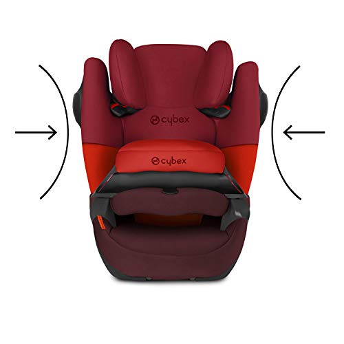 Cybex - Silla de coche grupo 1/2/3 Pallas M-Fix SL, silla de coche 2 en 1 para niños, para coches con y sin ISOFIX, 9-36 kg, desde los 9 meses hasta los 12 años aprox, Negro (Pure Black)