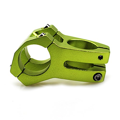 CYSKY Bike Stem 31.8 45mm Aleación de Aluminio Mountain Bike Stem Corto del Manillar de la Bicicleta para la mayoría de Las Bicicletas BMX MTB Road Bike (Verde)