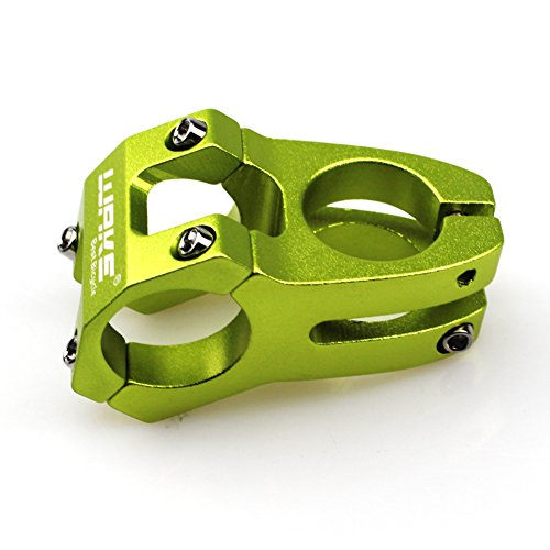 CYSKY Bike Stem 31.8 45mm Aleación de Aluminio Mountain Bike Stem Corto del Manillar de la Bicicleta para la mayoría de Las Bicicletas BMX MTB Road Bike (Verde)