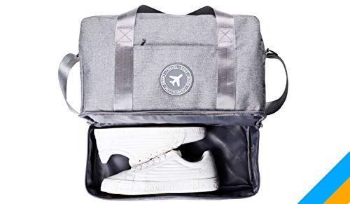 Daabliz - Bolsos 40x20x25 Ryanair y Vueling - Bolsa Viaje/Maleta De Cabina Hombre Mujer Juvenil - Viajes Negocios Diaria Casual - Gran Capacidad 20l, Mochila Antirrobo, Impermeable (Gris)