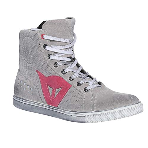 Dainese 2775171_T11 Street Biker Air Lady Shoes Zapatos Moto para Mujer, Multicolor(Gris/Rosa), 36 EU