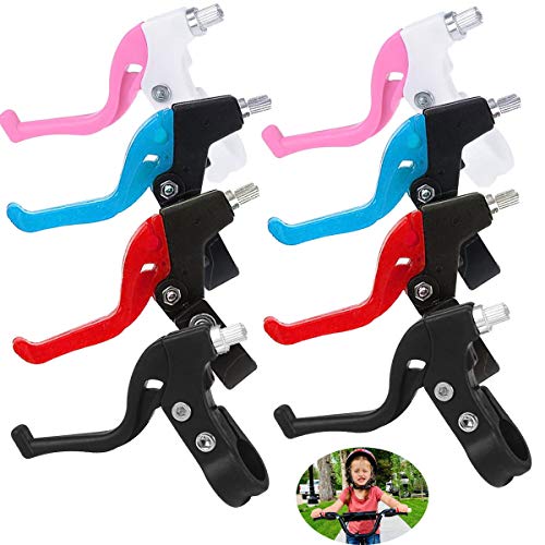 dancepandas Palancas de Freno de Bicicleta 8PCS Niños General Maneta de Freno Plastico Brake Levers Repuesto de Bicicletas Accesorios de Bicicletas (4 Colores)