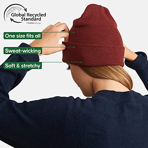 DANISH ENDURANCE Gorro de Punto Poliéster 100% Reciclado (Rojo)