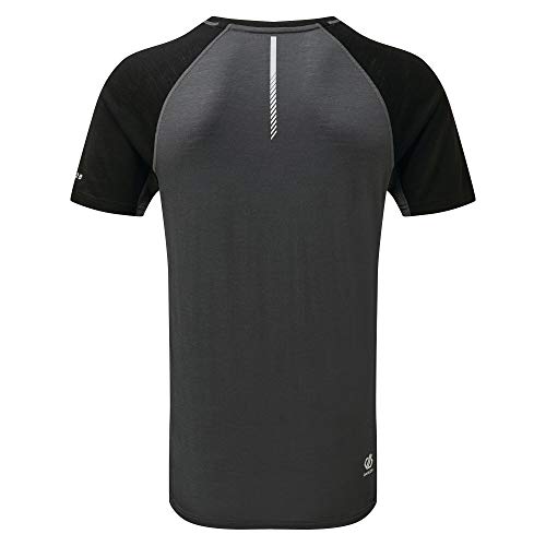 Dare2b Conflux tee T-Shirts/Polos/Vests, Hombre, Ebony Grey/Black, Small