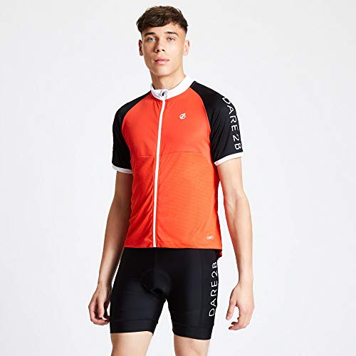 Dare2b Ecliptic II-Culotte De Ciclismo, Tejido Elástico Y Ligero De Secado Rápido, Detalles Reflectantes, Badana De Gel Cycle Shorts, Hombre, Black, L