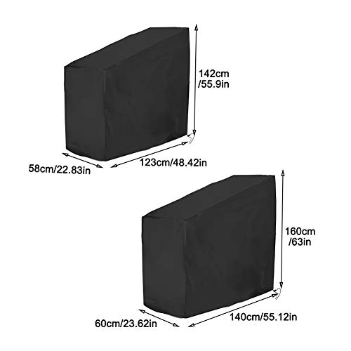 DASNTERED Cubierta para Bicicleta estática - Cubierta para Bicicleta Anti UV A Prueba de Polvo Impermeable Cubierta para Bicicleta estática para Interiores y Exteriores Tela Oxford