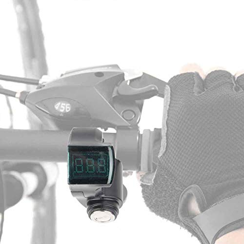 DAUERHAFT Pantalla de Datos Digital Voltímetro de Bicicleta eléctrica fácil de Instalar para Muchos Tipos de batería, para Triciclo de 12-99 V