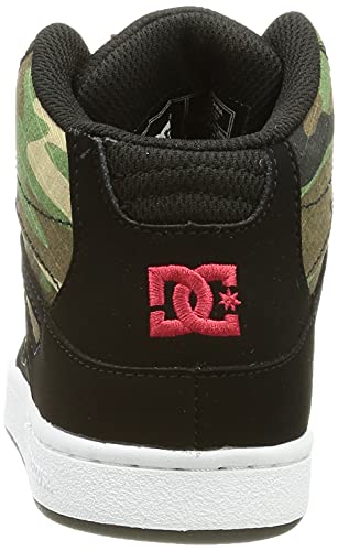 DC Shoes Pure Hi-Leather High-Top Shoes, Zapatillas, Negro, 33 EU