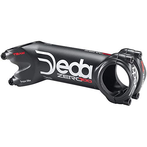 Deda Elementi Zero 100 Team Stem/Attacco 90 mm Black, Alloy 2014, 70 °, My2018 horca para Bicicleta Unisex