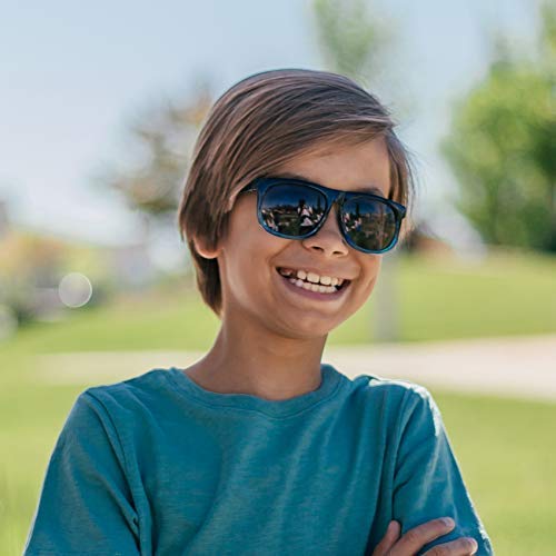 DelSol Solize - Gafas de sol que cambian de color para niños - Splish, Splash - Cambia de color de claro a azul en el sol - Lente Pro polarizada, 100% protección UVA/UVB
