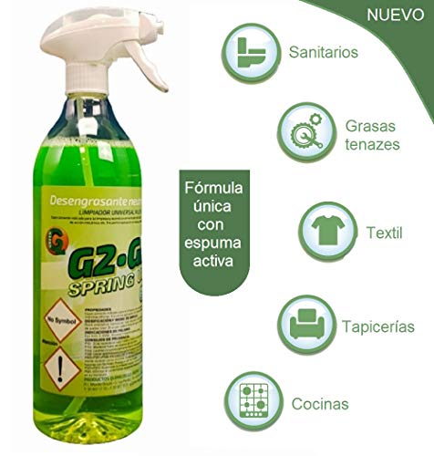 Desengrasante industrial neutro limpiador profesional de superficies ideal para la limpieza de azulejos, paredes lavables, suelos, mesas, cocinas producto biodegradable gama eco envase de 1 litro