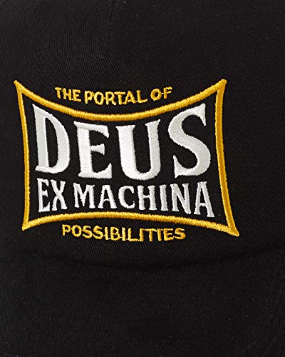 Deus Ex Machina Twinbox Trucker - Gorra (talla única), color negro