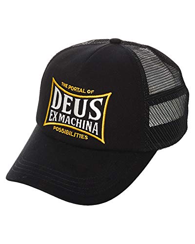 Deus Ex Machina Twinbox Trucker - Gorra (talla única), color negro