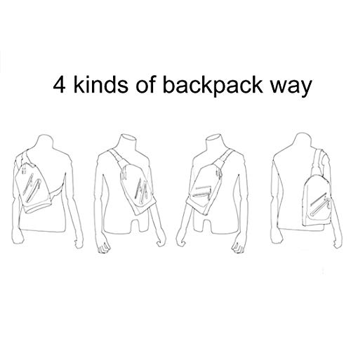 DFV mobile - Backpack Waist Shoulder Bag Nylon for Goclever Quantum 400 Lite - Black